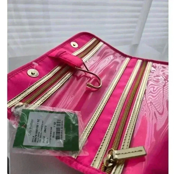 Lilly Pulitzer "Catch the Wave" Luggage Travel Bag Cosmetic Makeup Case - Picture 6 of 11